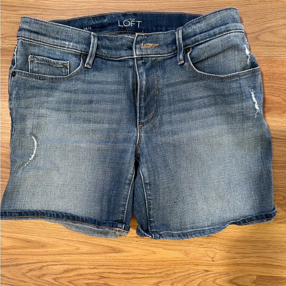 LOFT Women's Blue Jean Shorts